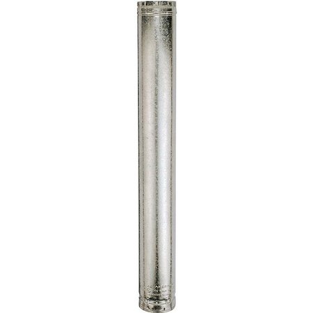 AMERI-VENT 3E24 Type B Gas Vent Pipe, 3 in OD, 24 in L, Galvanized Steel 2999999999999999949668352